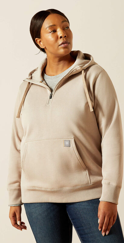 Rebar Skill Set 1/2 Zip Hoodie Front Plus